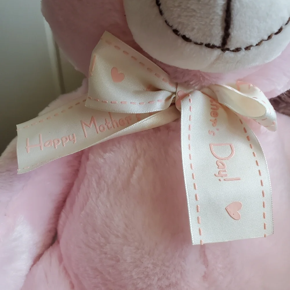 Modern Expressions Super Soft “Happy Mother's Day”‎ Stuffed Bear 16” Pink